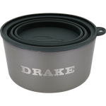 Drake Gun Dog Insulated Stainless Steel Dog Bowl With Lid Crocodile