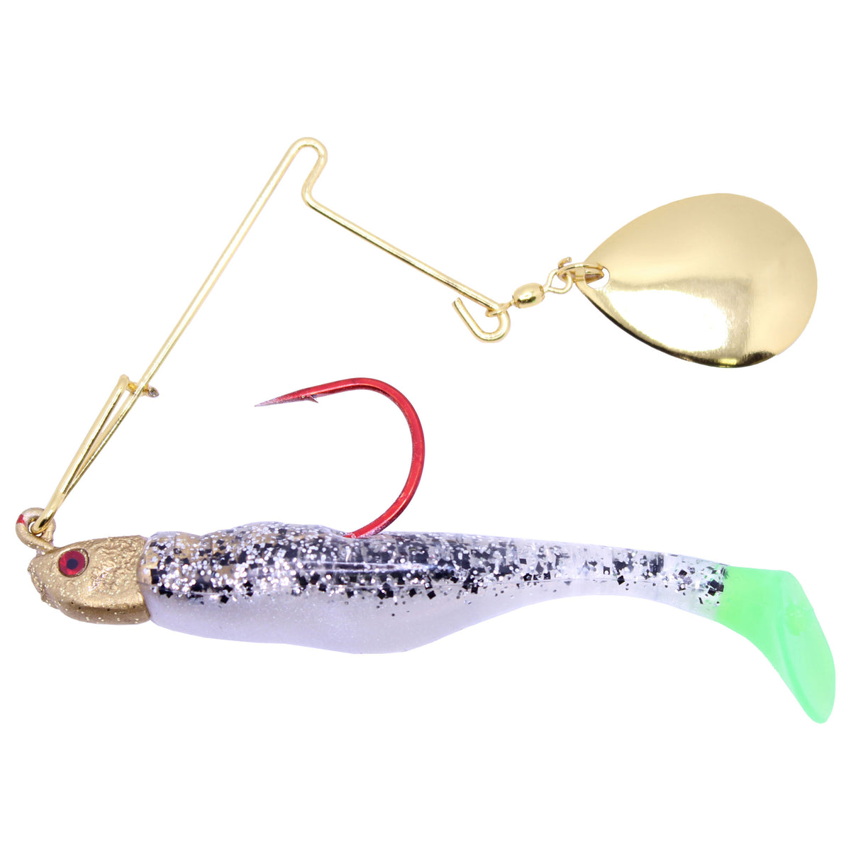 Bass Assassin Red Daddy Jig Spinner 4" 1/4Oz