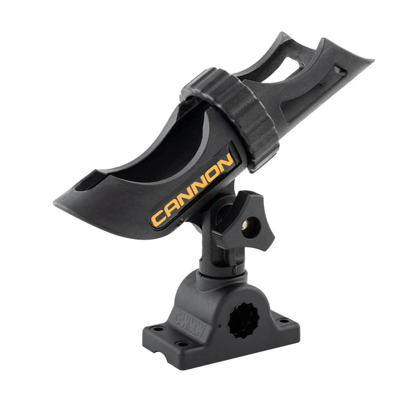 Cannon Deck-Mount Rod Holder 3-Position Black
