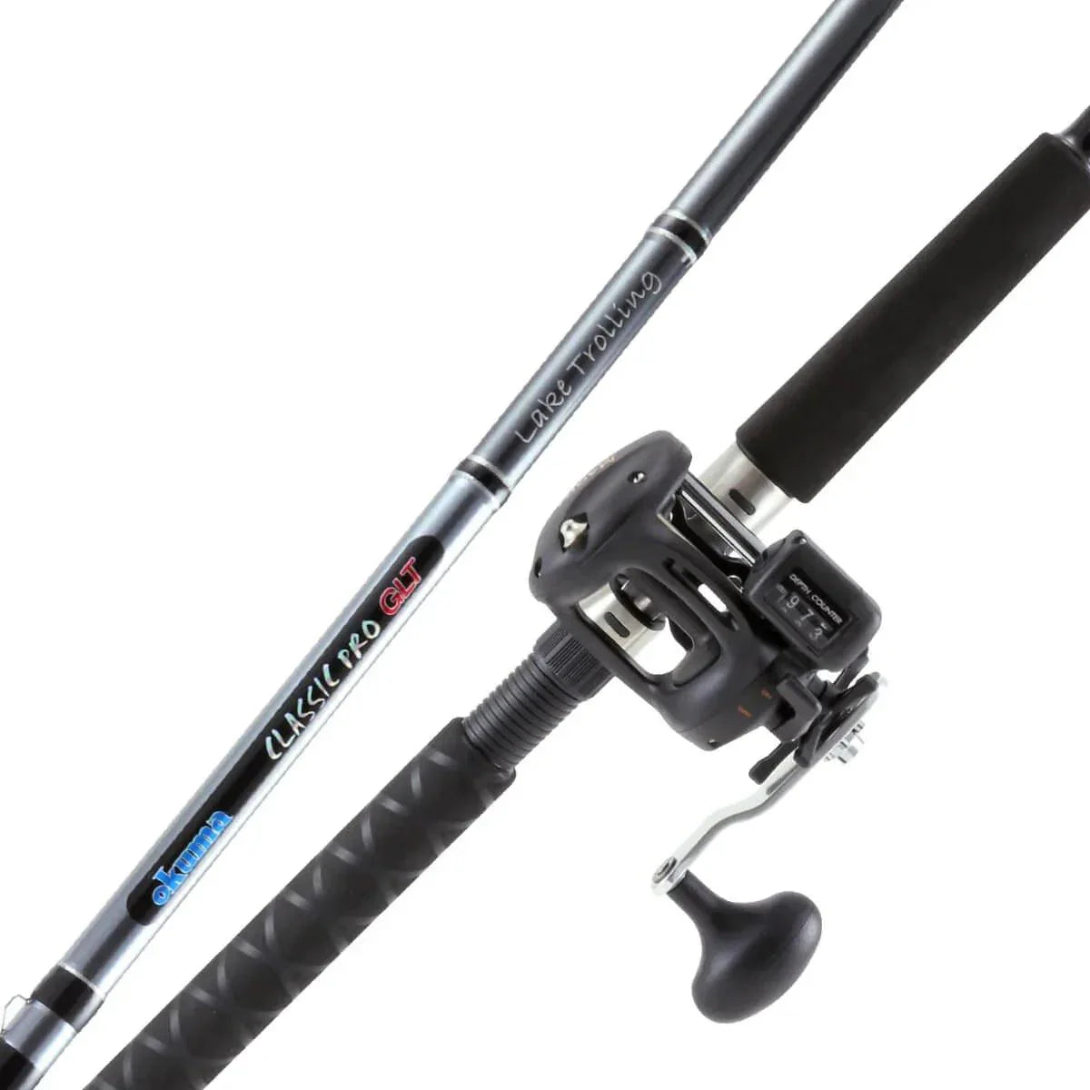 okuma classic pro glt downrigger rod sportmans Okuma Great Lakes Trolling Combo 8'6" Medium w/CLX-300La Rod