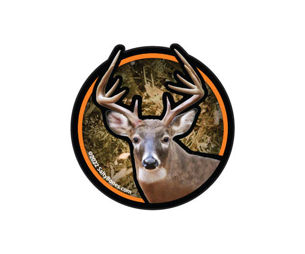 Salty Bones Buck Sticker 3.8” X 4”
