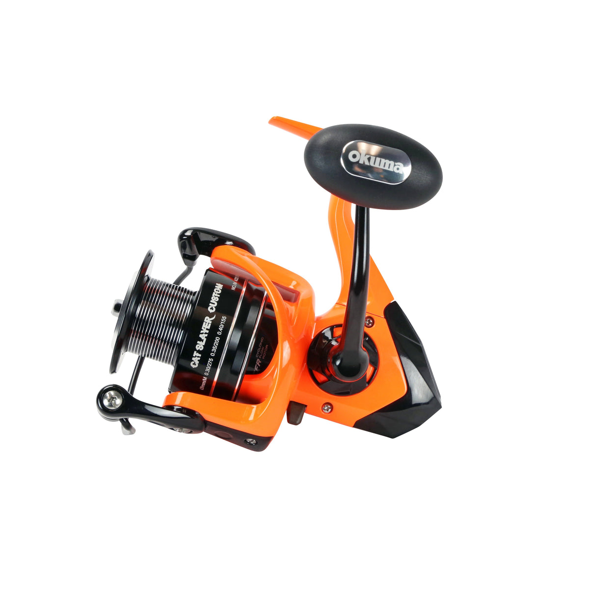 Okuma Cat Slayer Custom Spinning Reel Neon Orange Okuma Cat Slayer Custom Spinning Reel Neon Orange