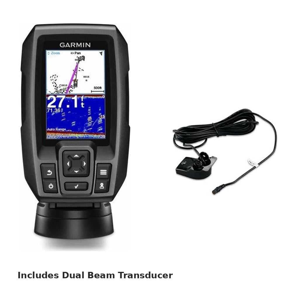 Garmin STRIKER 4 fish finder with dual beam transducer