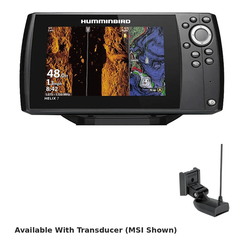 Humminbird HELIX 7 G4 fish finder available with transducer
