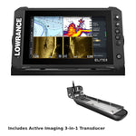 Lowrance Elite FS 9 fish finder with Active Imaging 3-in-1 transducer