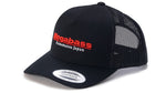 Megabass Classic Trucker Hat, Black/Red