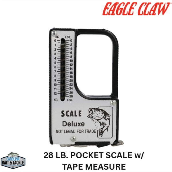 Eagle Claw 28 LB POCKET SCALE-38" TAPE