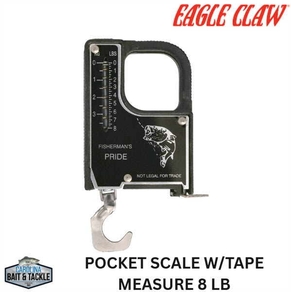 Eagle Claw POCKET SCALE W/TAPE MEASURE 8 LB