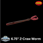 Zoom Z Craw Worm 6.75" 10Pk