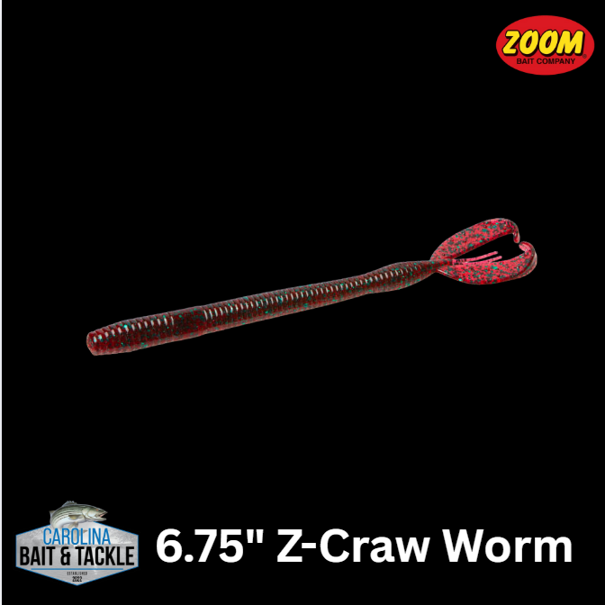 Zoom Z Craw Worm 6.75" 10Pk