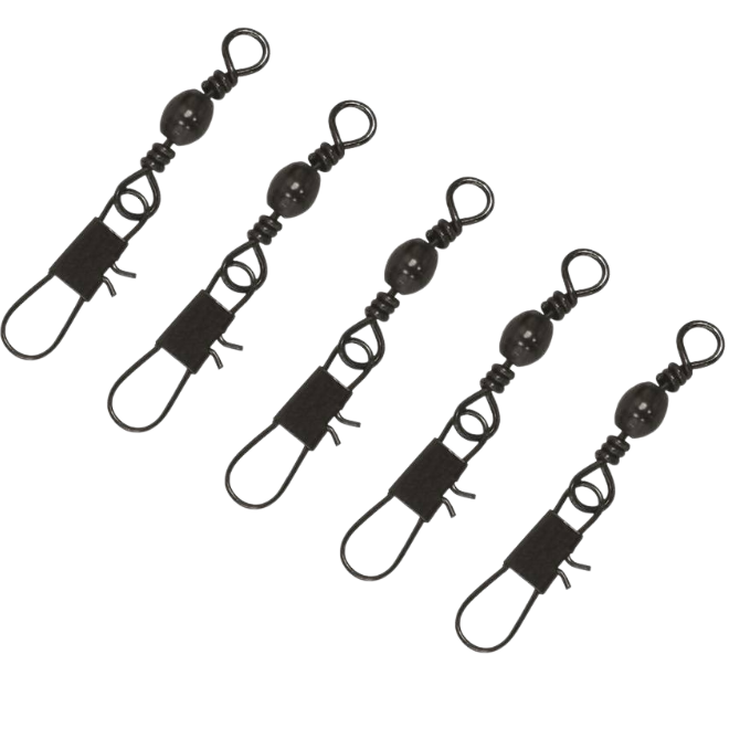 Eagle Claw BARREL SWIVEL w/ INTERLOCK SNAP