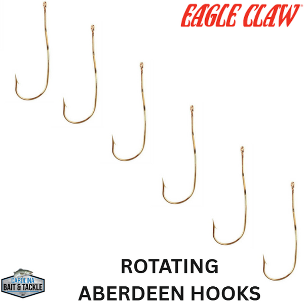 Eagle Claw Gold Rotating Aberdeen Hook 022A-6