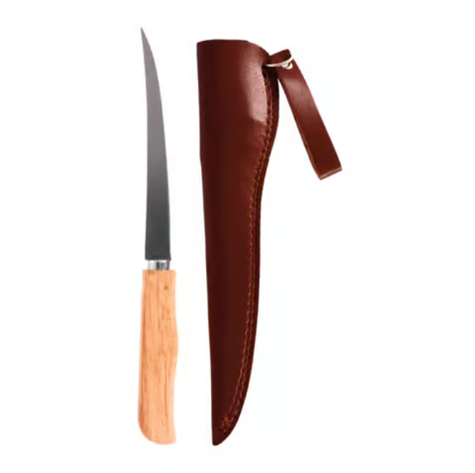 Eagle Claw WOOD HANDLE FILLET KNIFE-6" BLADE 1PK