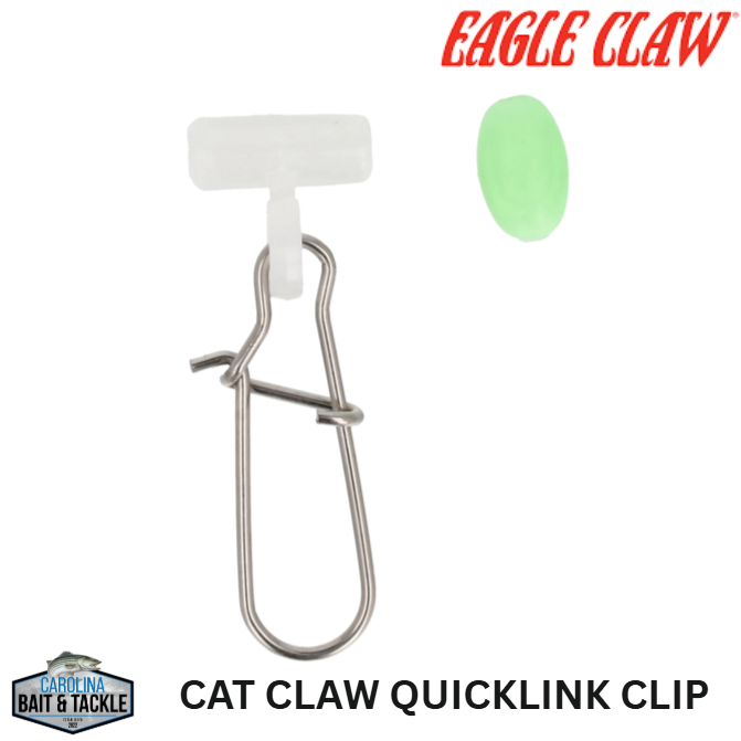 Eagle Claw Cat Claw Sinker Slide With Glow Beads