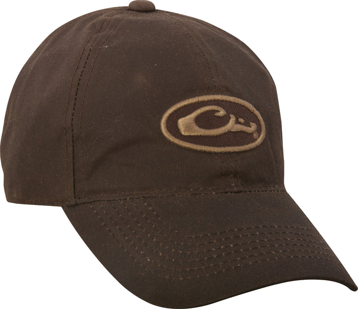 Drake Box Waxed Canvas Cap Brown