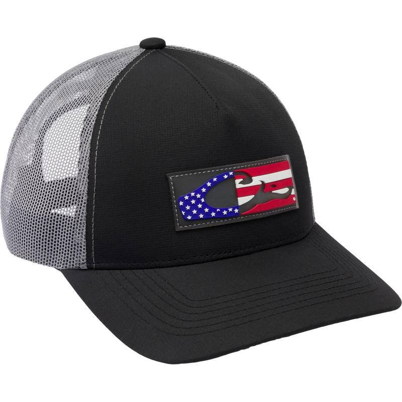 Drake Americana Flag Mesh Back Cap Black-Charcoal OSFM