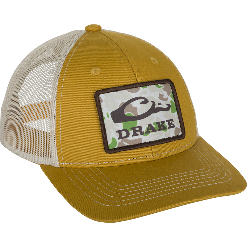 Drake Old School Patch Mesh Back Cap Bronze OSFM