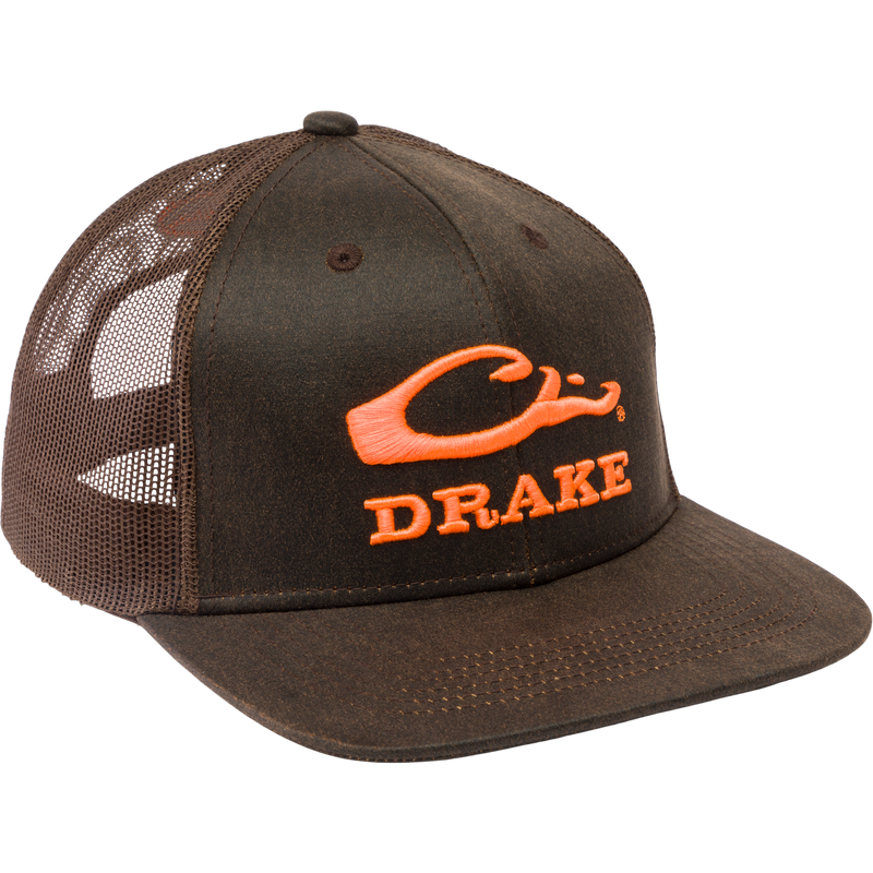 Drake Blaze Logo Mesh Back Cap Brown OSFM