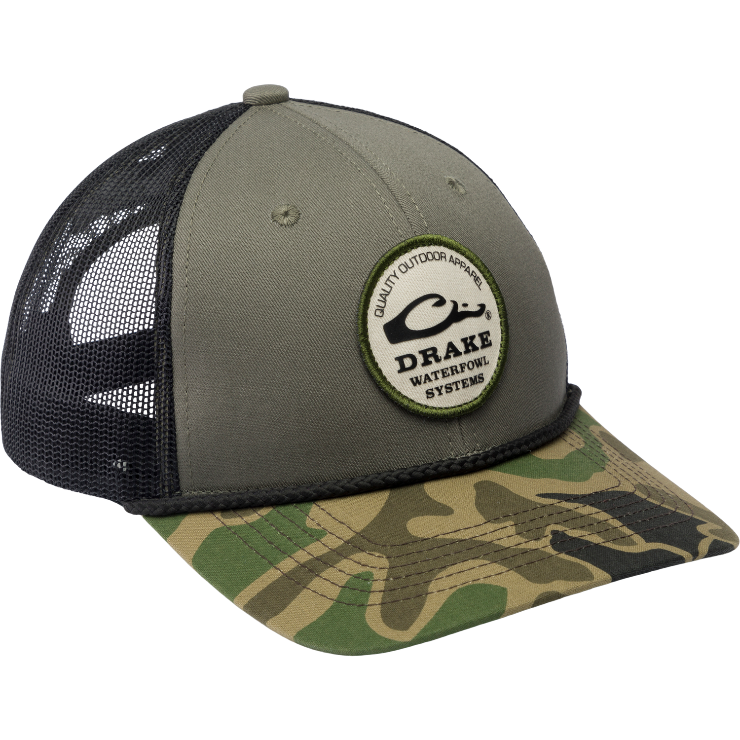 Drake Drake Circle Badge Back Rope Cap Olive-Black OSFM