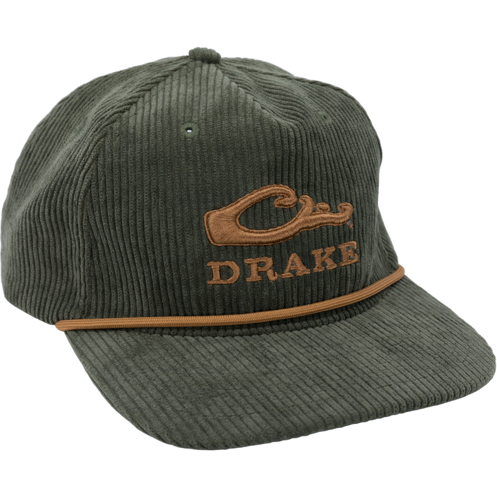 Drake X Lost Hat 3D EMB Goat Rope Cord Cap Gator-Rust OSFM