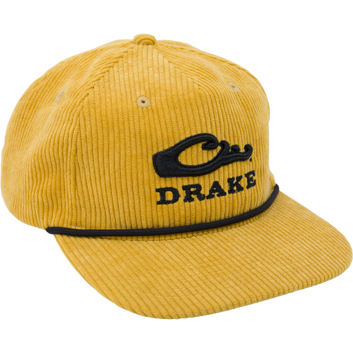 Drake X Lost Hat 3D EMB Goat Rope Cord Cap Mustard-Black OSFM