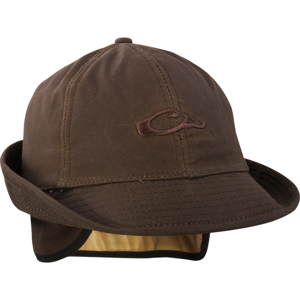 Drake Wax Canvas Jones Hat Brown