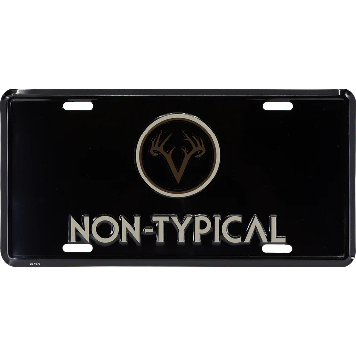 Non Typical License Plate Black OSFM