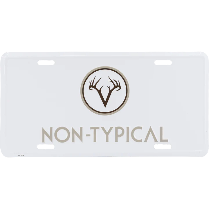 Non Typical License Plate White OSFM