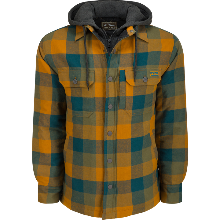 Drake The Campfire Flannel Hoodie Medal Bronze