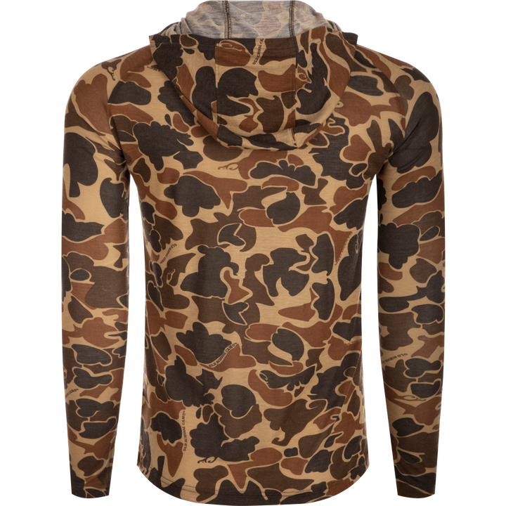 Drake Hunter Creek Old School Bamboo L/S Hoodie - Old School