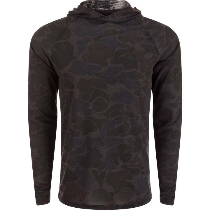 Drake Hunter Creek Bamboo Old School Hoodie LS - Old School Black