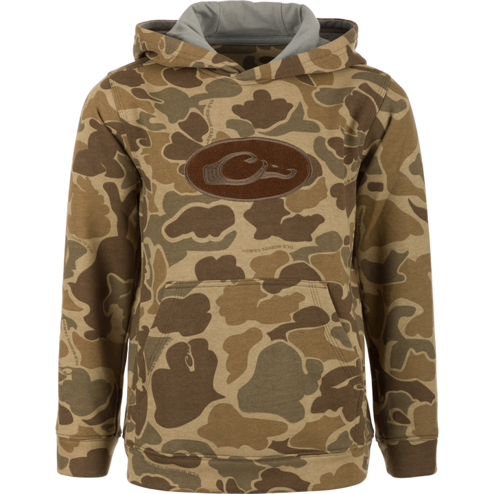 Drake Youth Three End Old School Hoodie Old School Timber