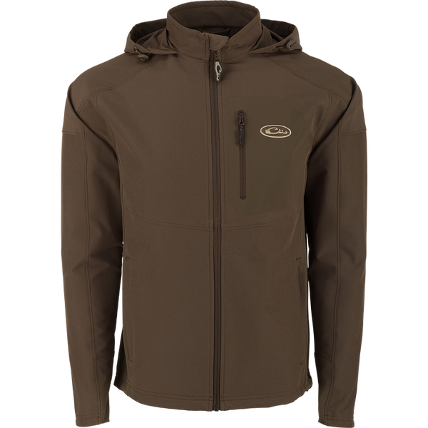 Drake Rain Brake Lightweight Solid Softshell Jacket Dark Earth