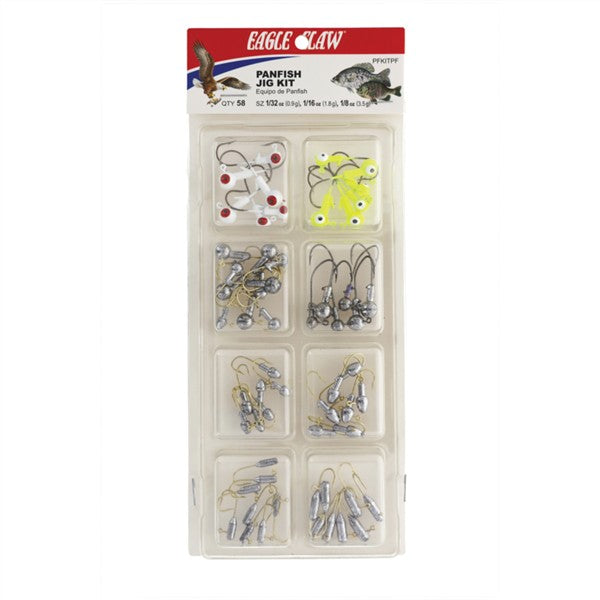 Eagle Claw JIG HEAD KIT PANFISH 58PK