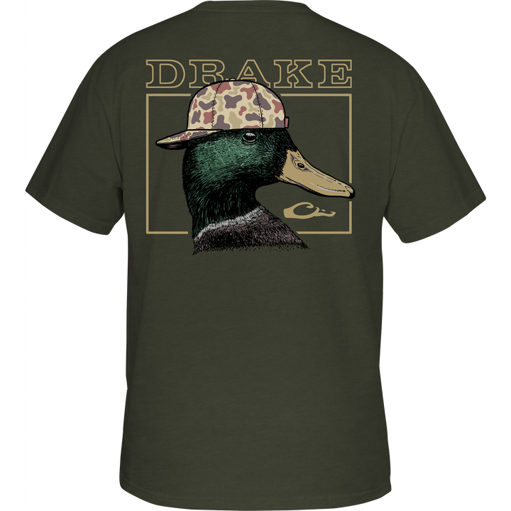 Drake Youth Back Cap Mallard T SS Graphite Heather