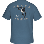 Drake Youth Youth Retro Ringneck T SS Blue Shadow