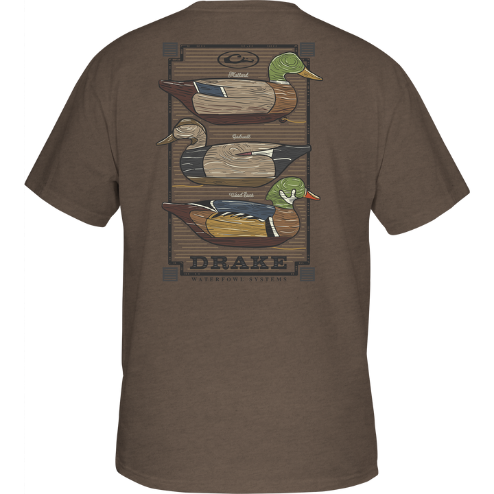 Drake Vintage Decoy Stack T SS Walnut Dark Heather