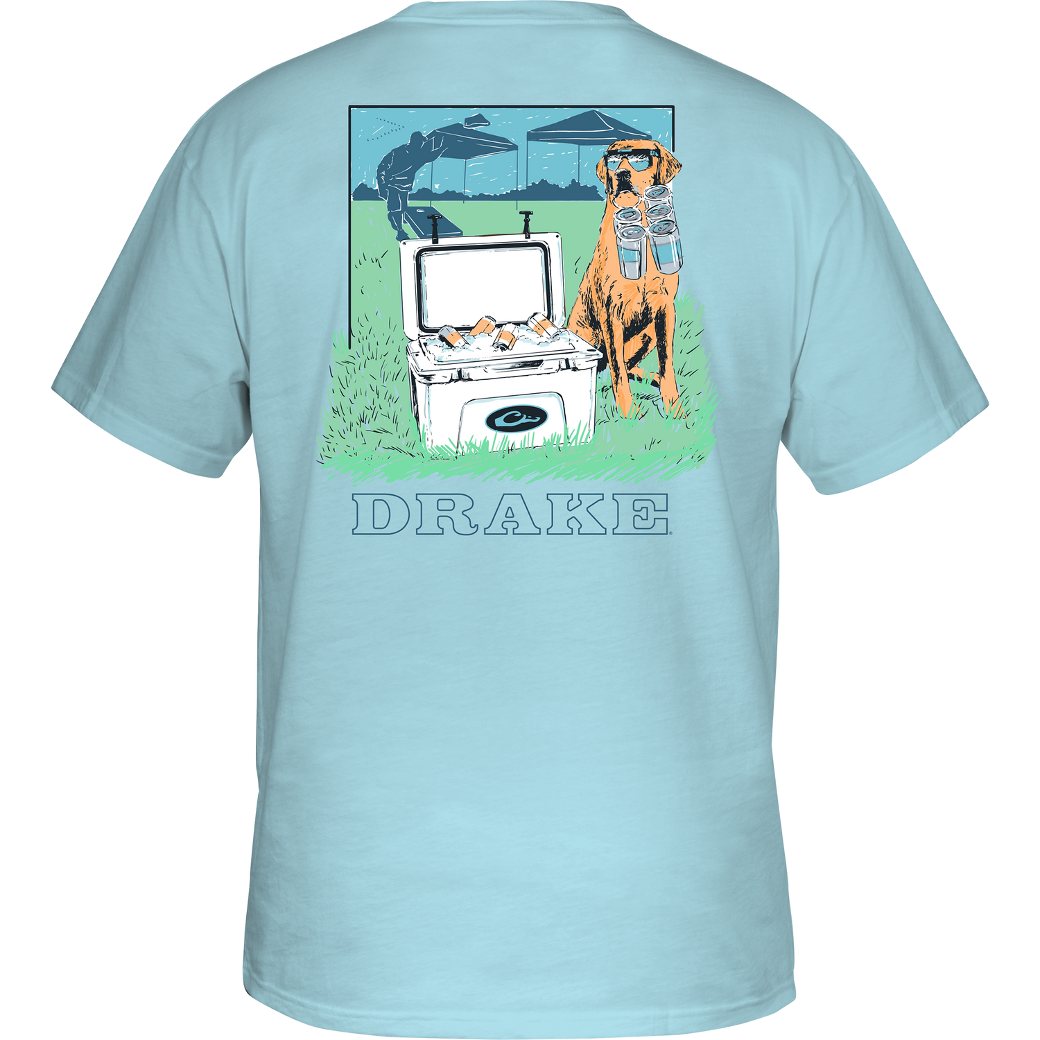 Drake Tailgate Cooler Cotton T SS Cameo Blue