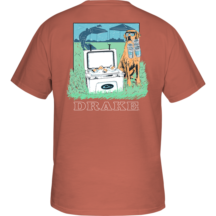 Drake Tailgate Cooler Cotton T SS Terra Cotta