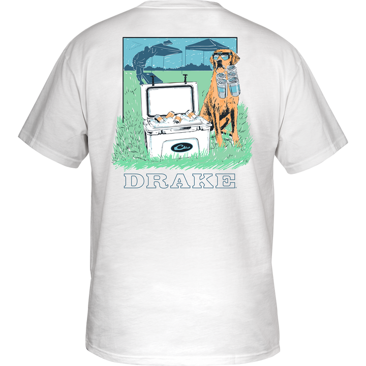 Drake Tailgate Cooler Cotton T SS White