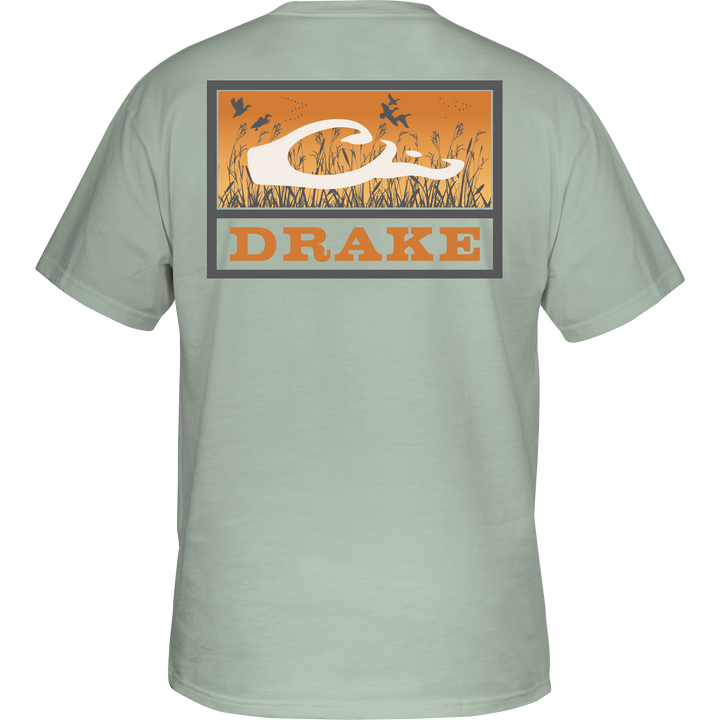 Drake Marsh Flight Cotton T SS Milky Green