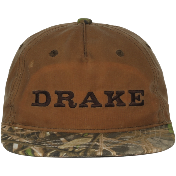 Drake Waxed Flatbill Ball Cap Habitat OSFM