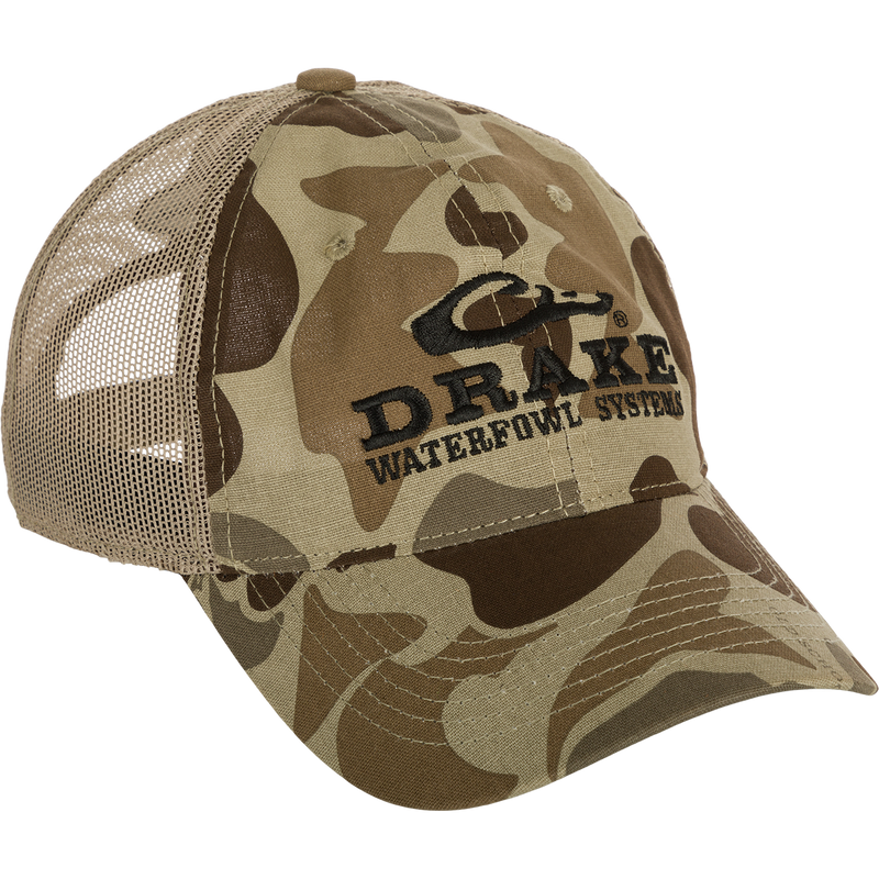 Drake Mesh Back Cap Old School Timber OSFM