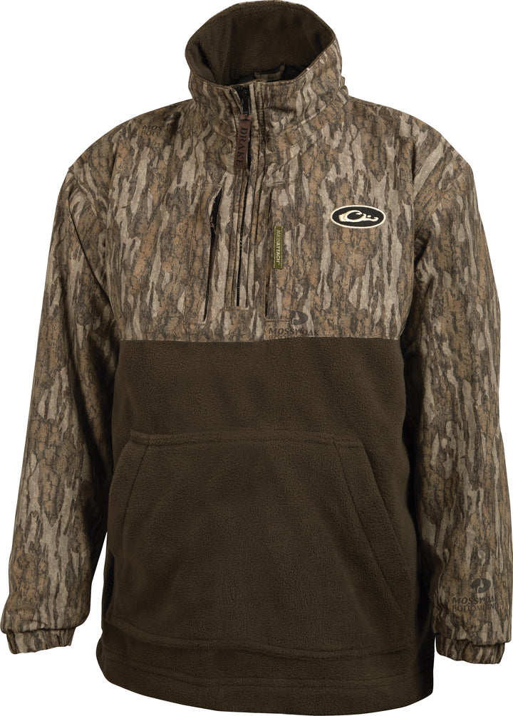 Drake MST Youth Eqwader 1/4 Zip Mossy Oak Bottomland