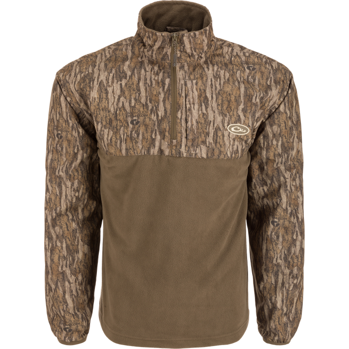 Drake Refuge Eqwader 1/4 Zip Bottomland