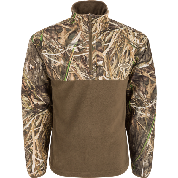 Drake Refuge Eqwader 1/4 Zip Blades Habitat