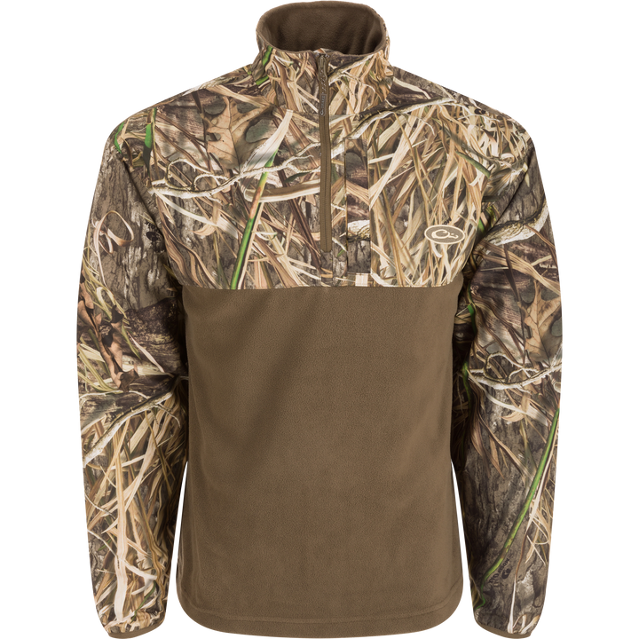 Drake Refuge Eqwader 1/4 Zip Blades Habitat