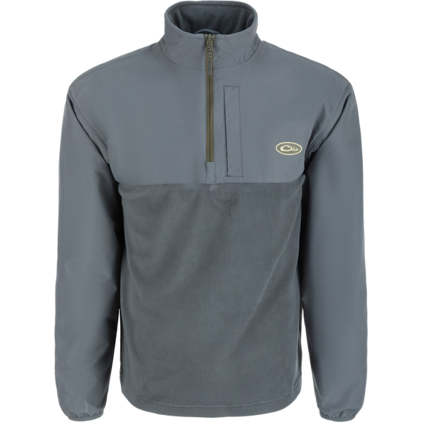 Drake MST Qtr Zip Refuge Eqwader Grey