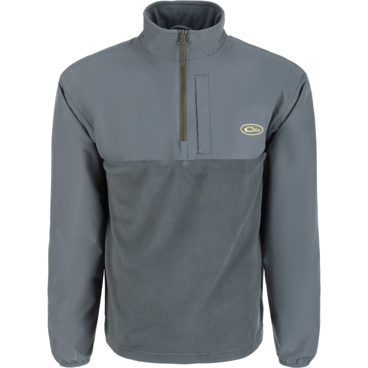 Drake MST Qtr Zip Refuge Eqwader Grey