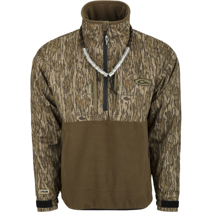 Drake Guardian Flex Fleece Eqwader 1/4 Zip Bottomland